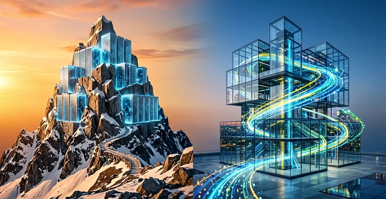 Comparaison visuelle entre solutions analytics européennes et américaines avec protection des données