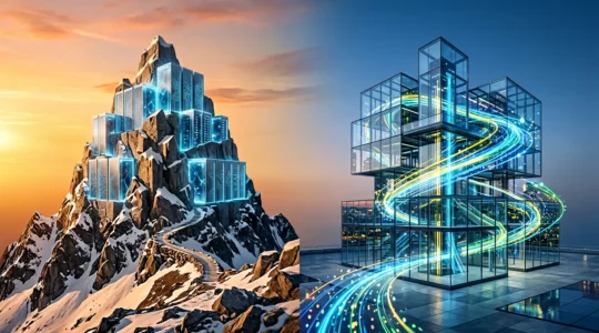 Comparaison visuelle entre solutions analytics européennes et américaines avec protection des données