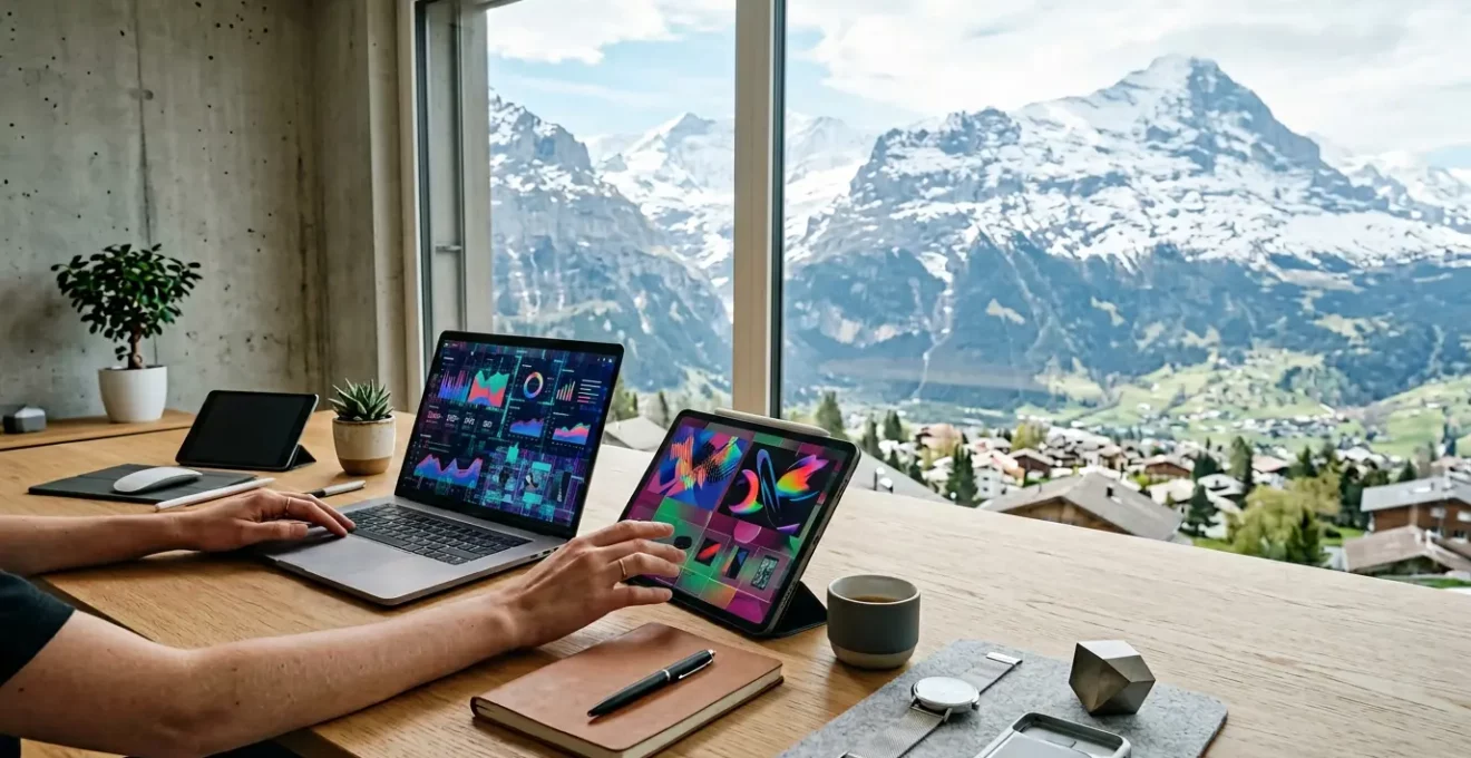 Interface moderne de gestion de catalogue produits avec visualisation de données organisées et flux de travail optimisé