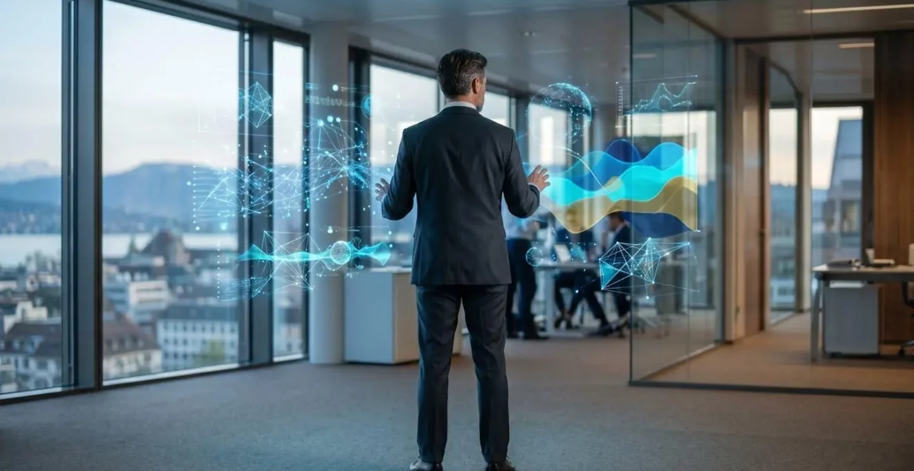 Vue d'ensemble d'un centre de contrôle d'entreprise moderne
